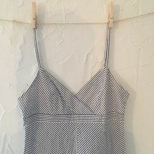 SEERSUCKER SPAGHETTI STRAP DRESS